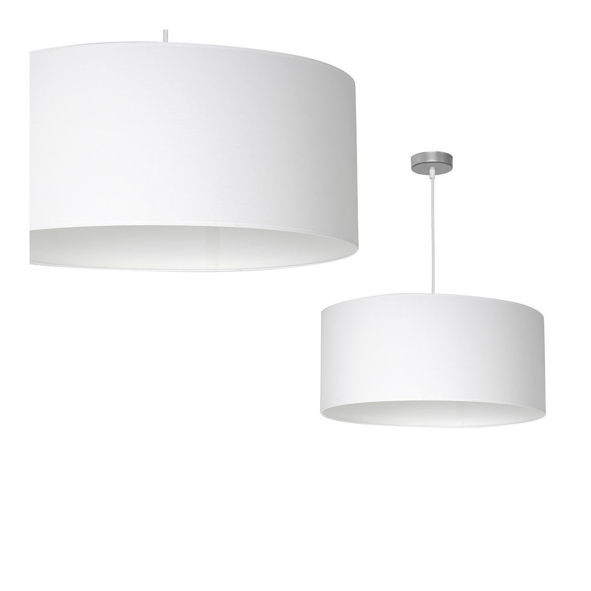MiLagro Lampa wisząca Casino Biały / Chrom 1xE27 ML6374