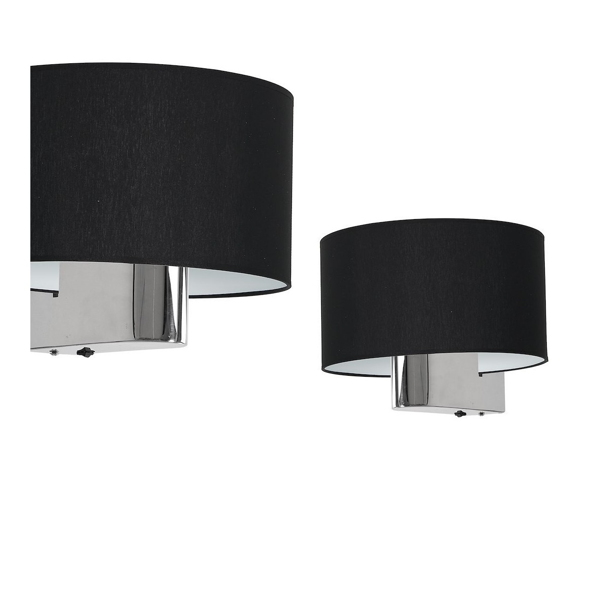 MiLagro Kinkiet CASINO BLACK/CHROME 1xE27 ML6377