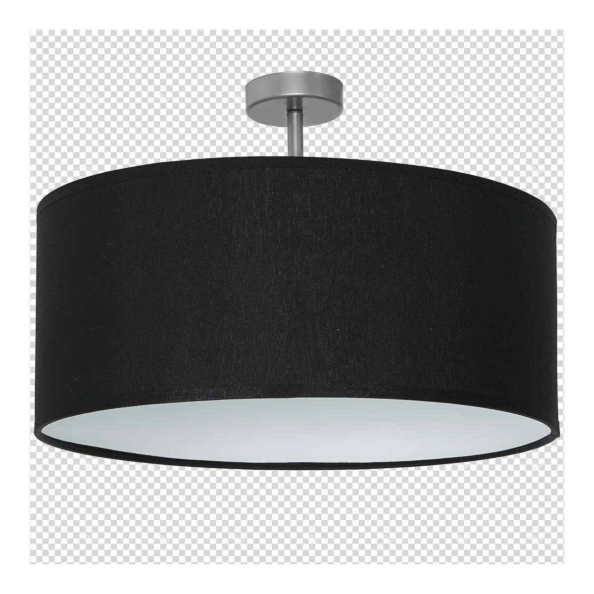 MiLagro Lampa podsufitowa CASINO BLACK/CHROME 1xE27 ML6379