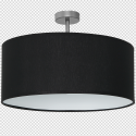 MiLagro Lampa podsufitowa CASINO BLACK/CHROME 1xE27 ML6379