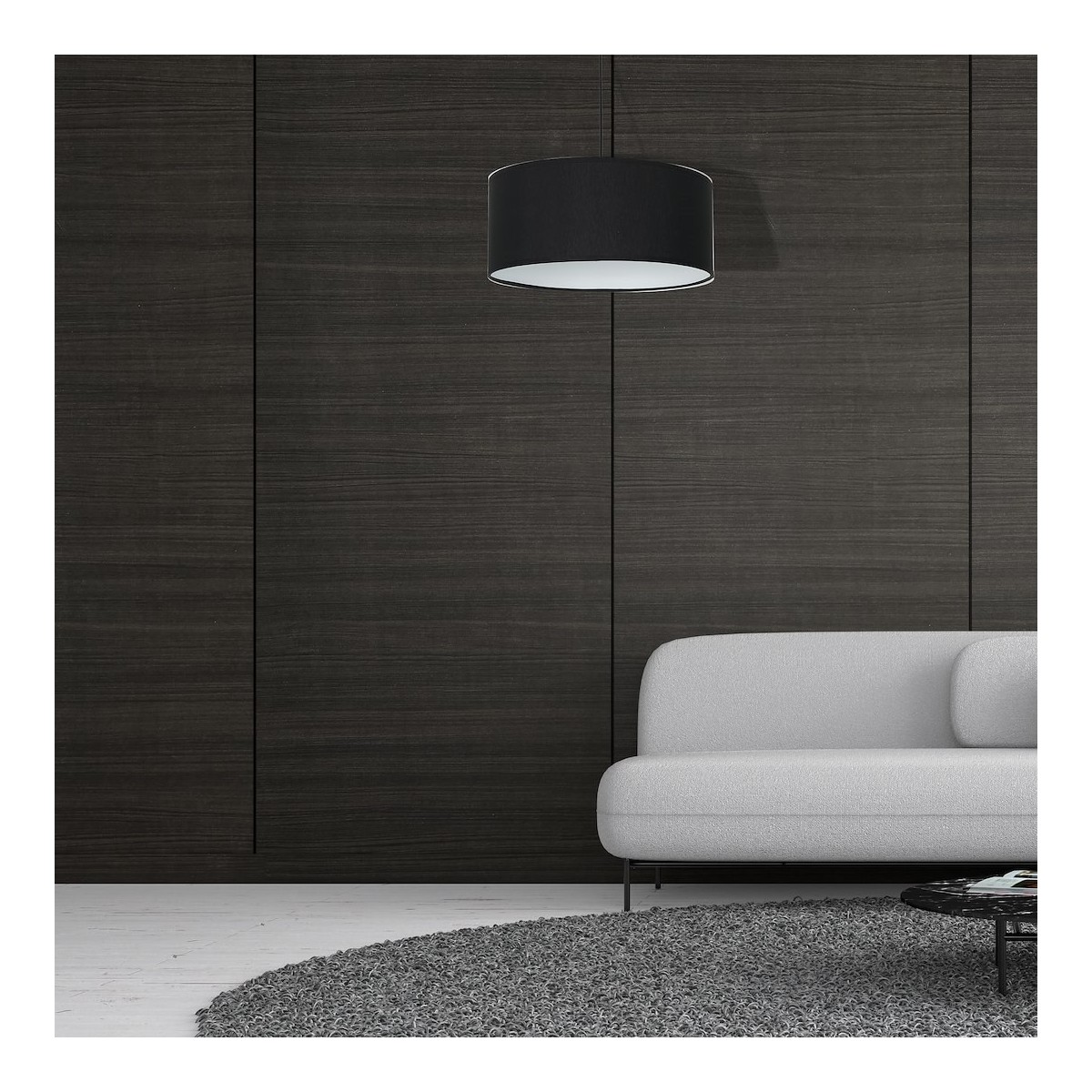 MiLagro Lampa wisząca CASINO BLACK/CHROME 1xE27 ML63800