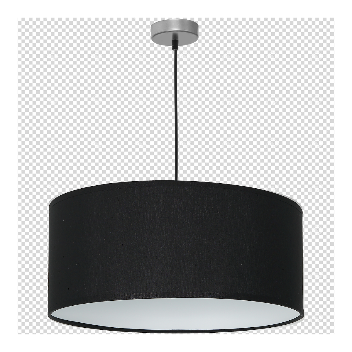 MiLagro Lampa wisząca CASINO BLACK/CHROME 1xE27 ML63800
