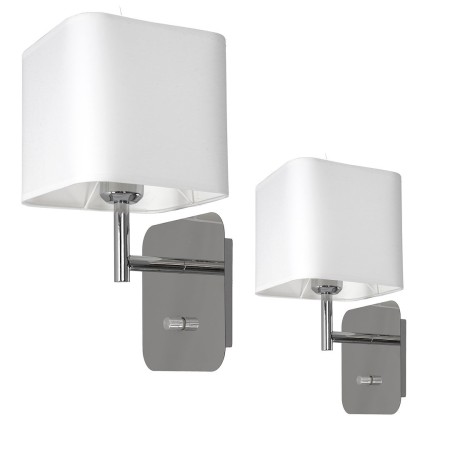 MiLagro Kinkiet Napoli 1xE27 Biały / Chrom ML6359