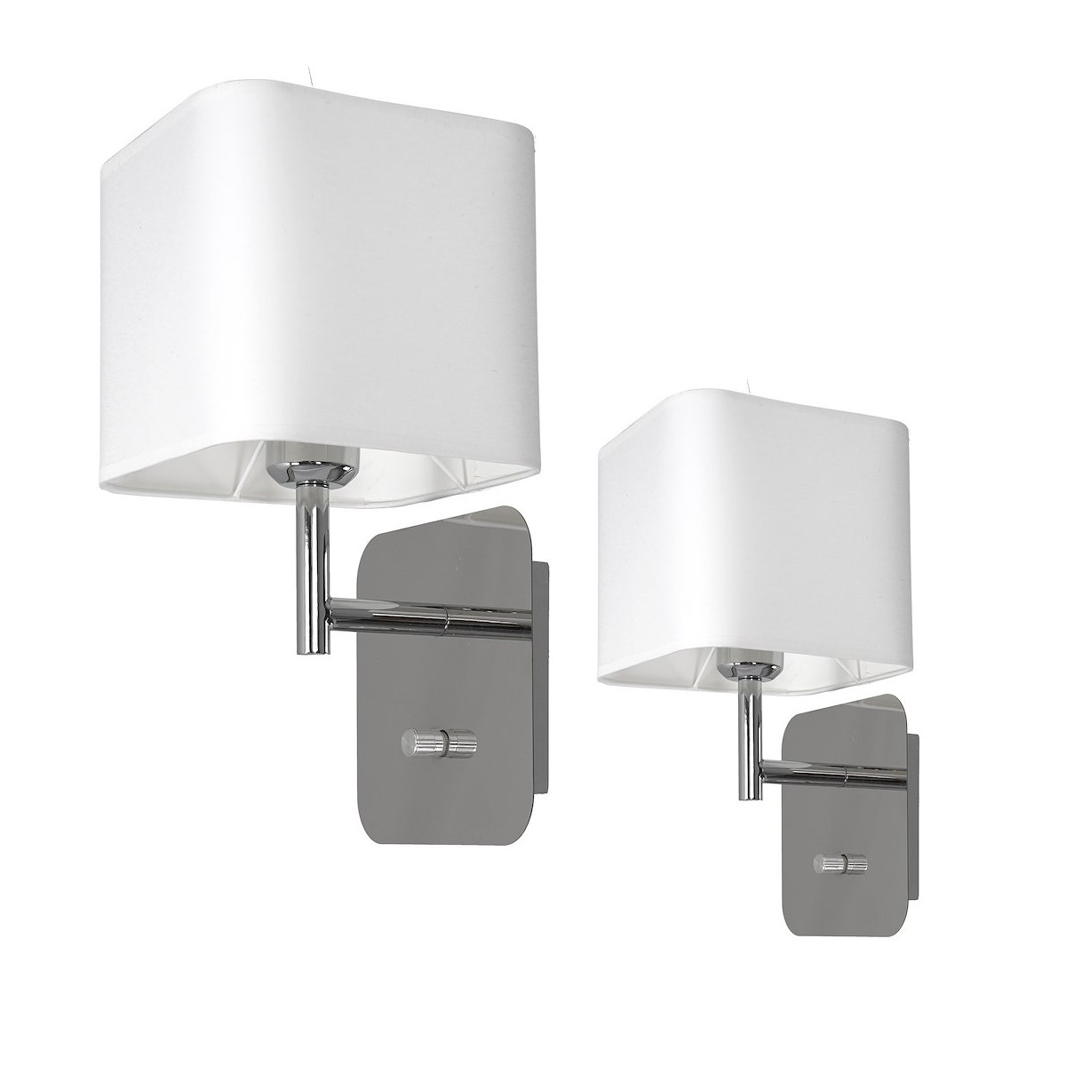 MiLagro Kinkiet Napoli 1xE27 Biały / Chrom ML6359