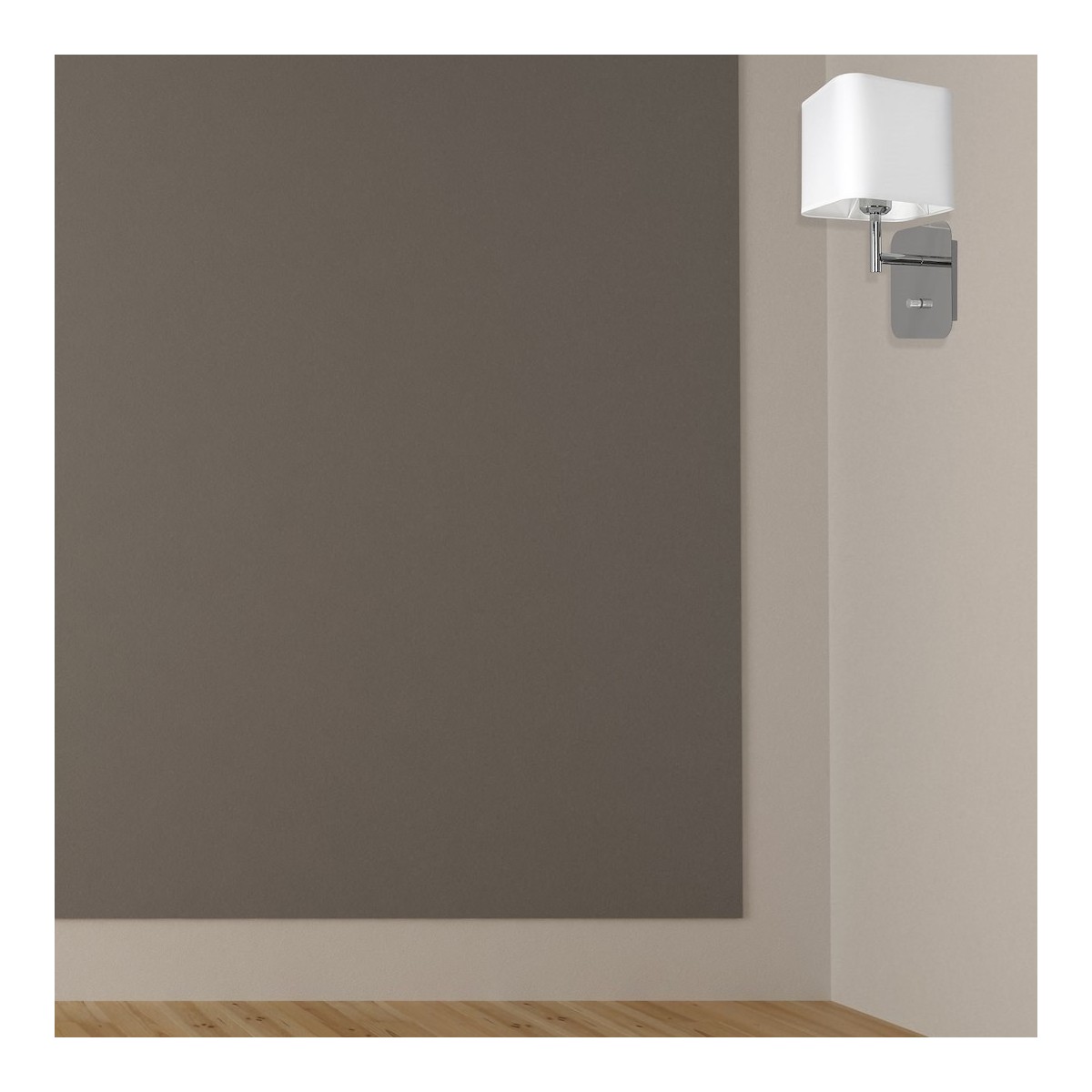 MiLagro Kinkiet Napoli 1xE27 Biały / Chrom ML6359