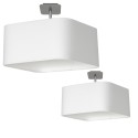 MiLagro Lampa podsufitowa Napoli 1xE27 Biały / Chrom ML6361