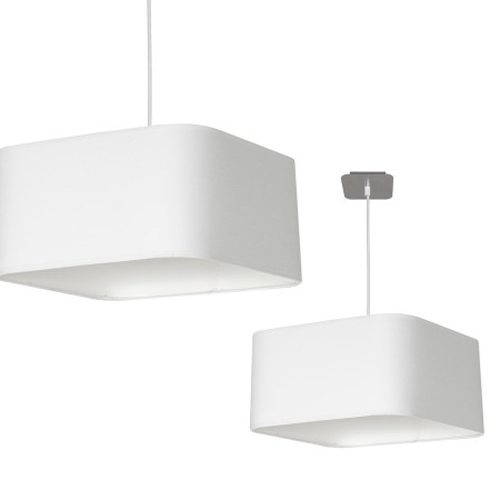 MiLagro Lampa wisząca Napoli Biały / Chrom 1xE27 ML6362