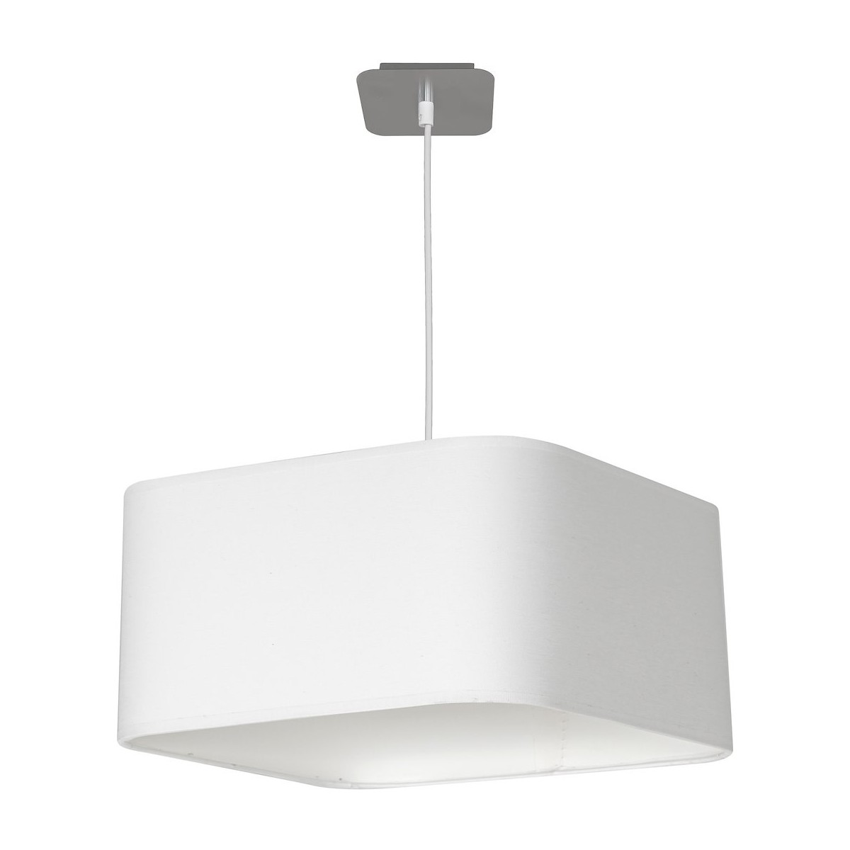 MiLagro Lampa wisząca Napoli Biały / Chrom 1xE27 ML6362