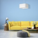 MiLagro Lampa wisząca Napoli Biały / Chrom 1xE27 ML6362
