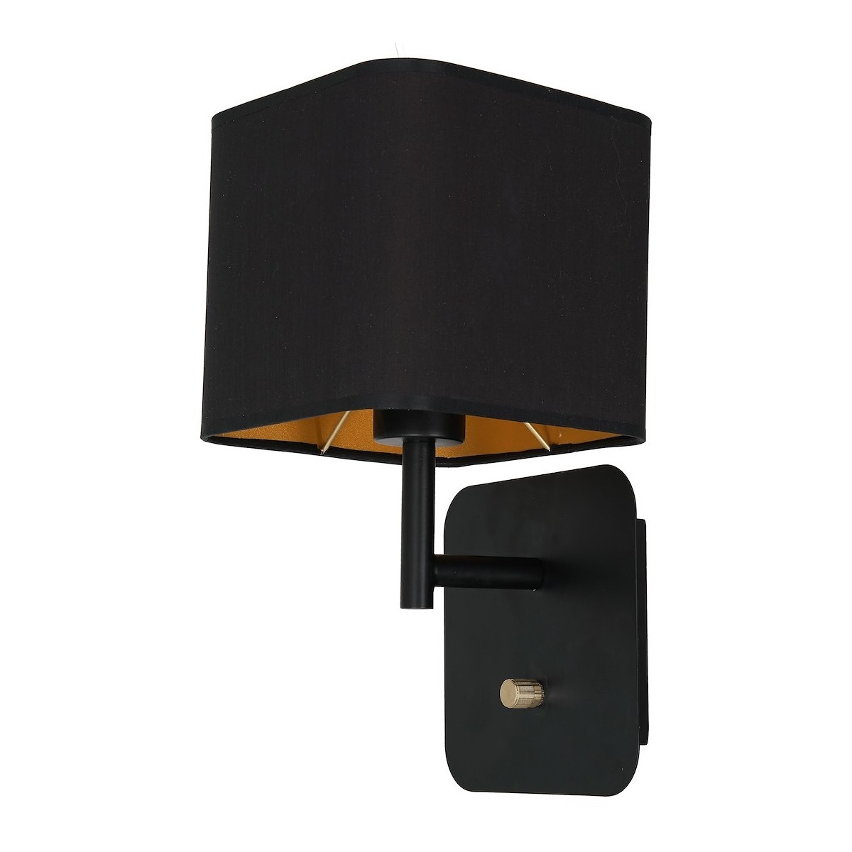 MiLagro Kinkiet NAPOLI BLACK/GOLD 1xE27 ML6365