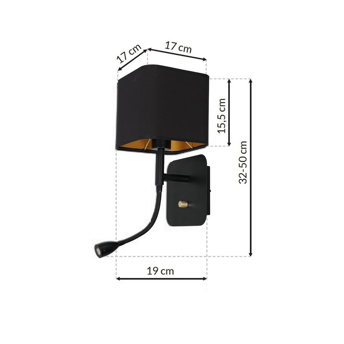MiLagro Napoli LED Black eleganckie oświetlenie