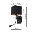MiLagro Napoli LED Black eleganckie oświetlenie