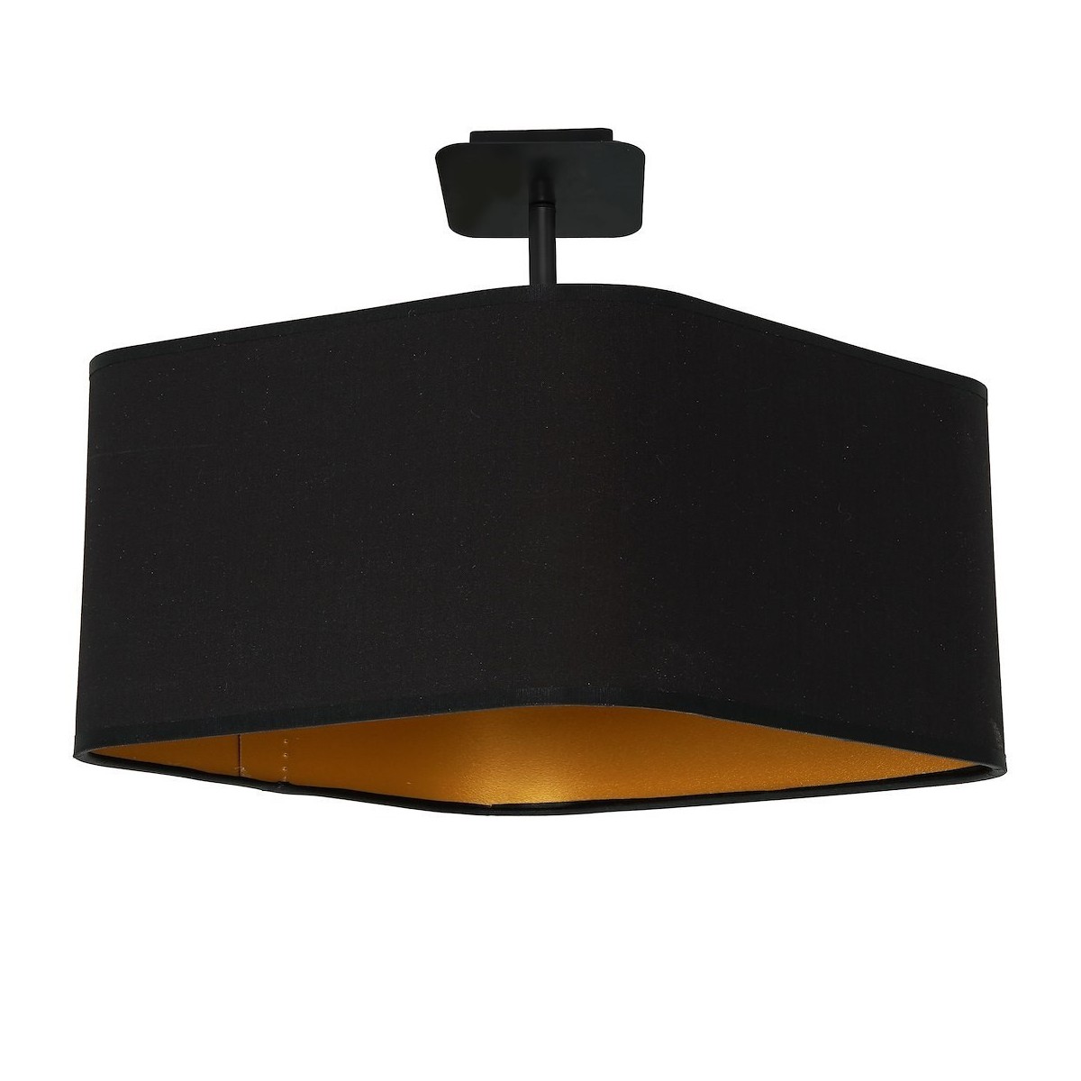 MiLagro Lampa podsufitowa NAPOLI BLACK/GOLD 1xE27 ML6367