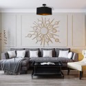 MiLagro Lampa podsufitowa NAPOLI BLACK/GOLD 1xE27 ML6367