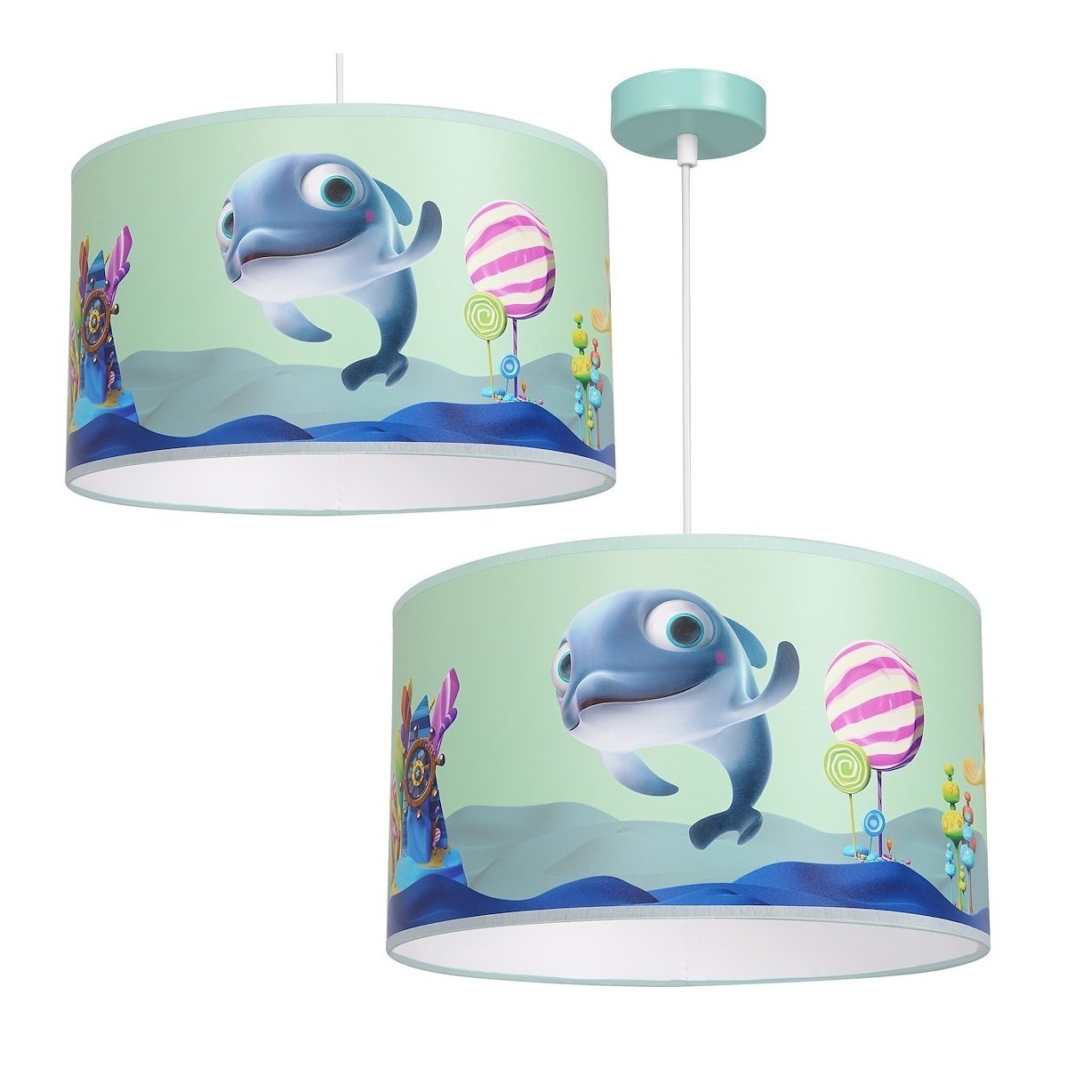 MiLagro Lampa wisząca DELFINKA FINKA MiniMini 1xE27 MLP6802