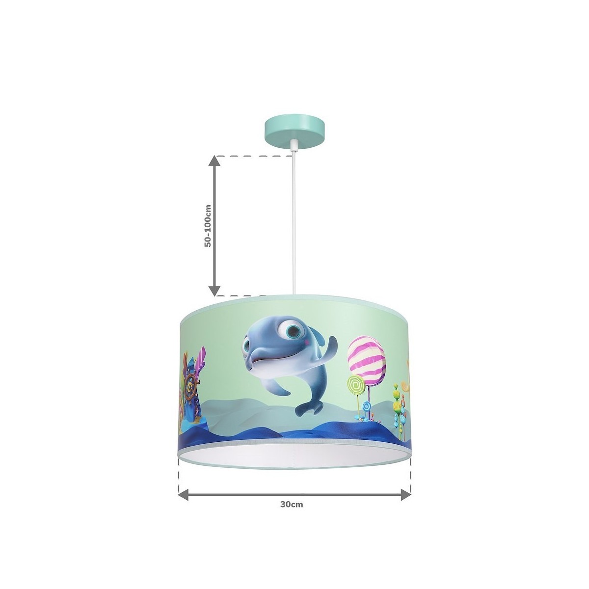 MiLagro Lampa wisząca DELFINKA FINKA MiniMini 1xE27 MLP6802