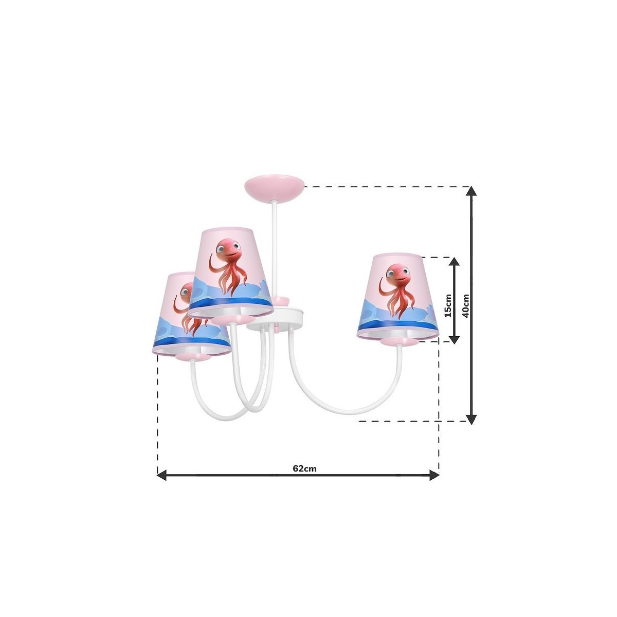 MiLagro Żyrandol OŚMIORNICA LOLA MiniMini 3xE14 MLP6810
