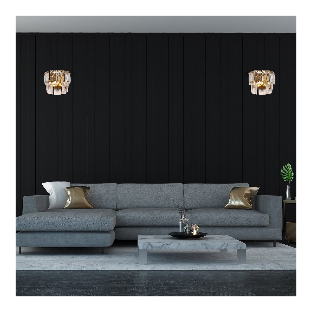 MiLagro Kinkiet CHELSEA GOLD 2xE14 ML6931