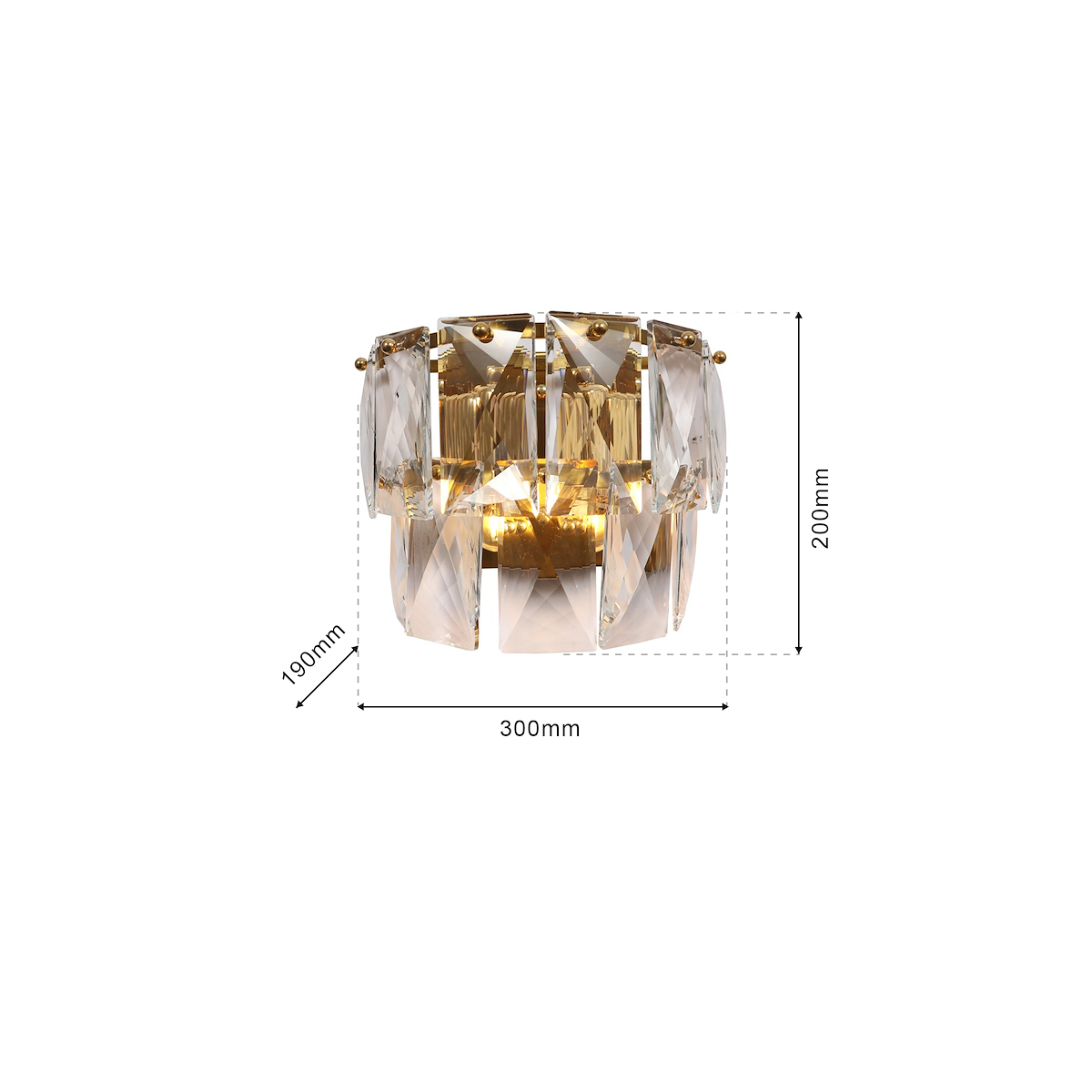 MiLagro Kinkiet CHELSEA GOLD 2xE14 ML6931