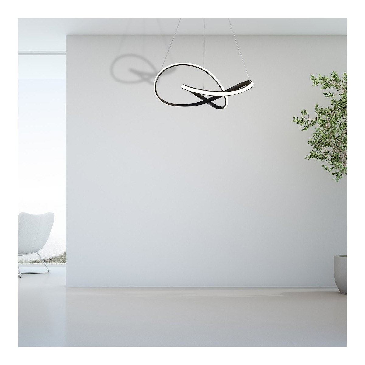 MiLagro CAPPIO BLACK 36W LED oświetlenie klasy premium