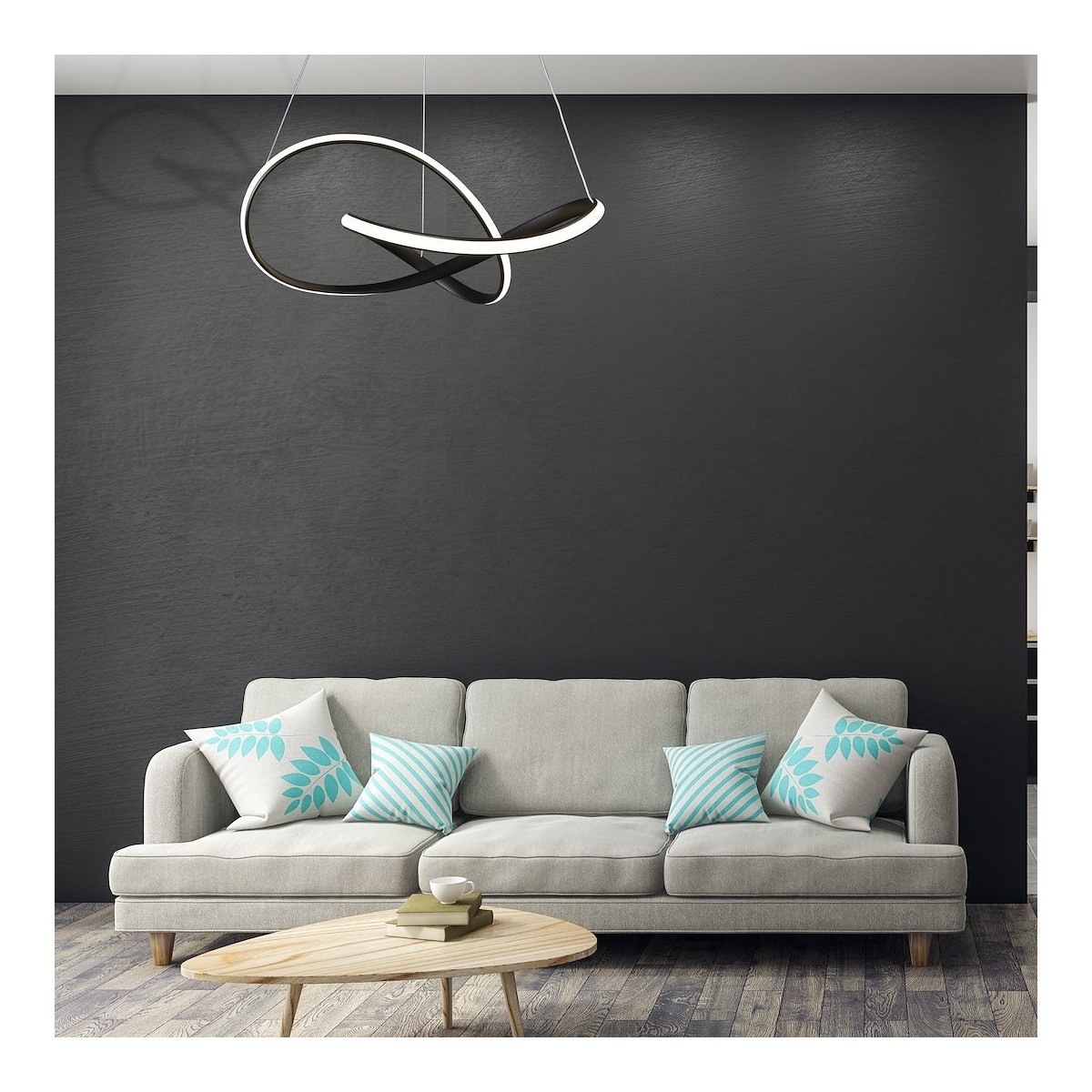 MiLagro CAPPIO BLACK 36W LED oświetlenie klasy premium