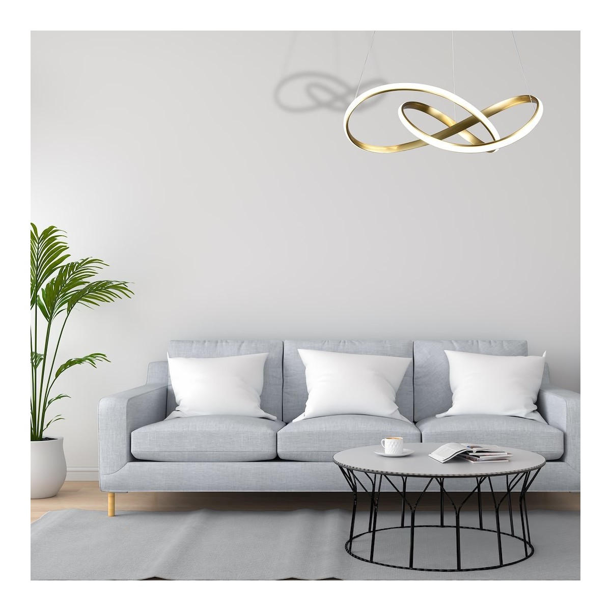 MiLagro CAPPIO GOLD 36W LED wyjątkowy element aranżacji