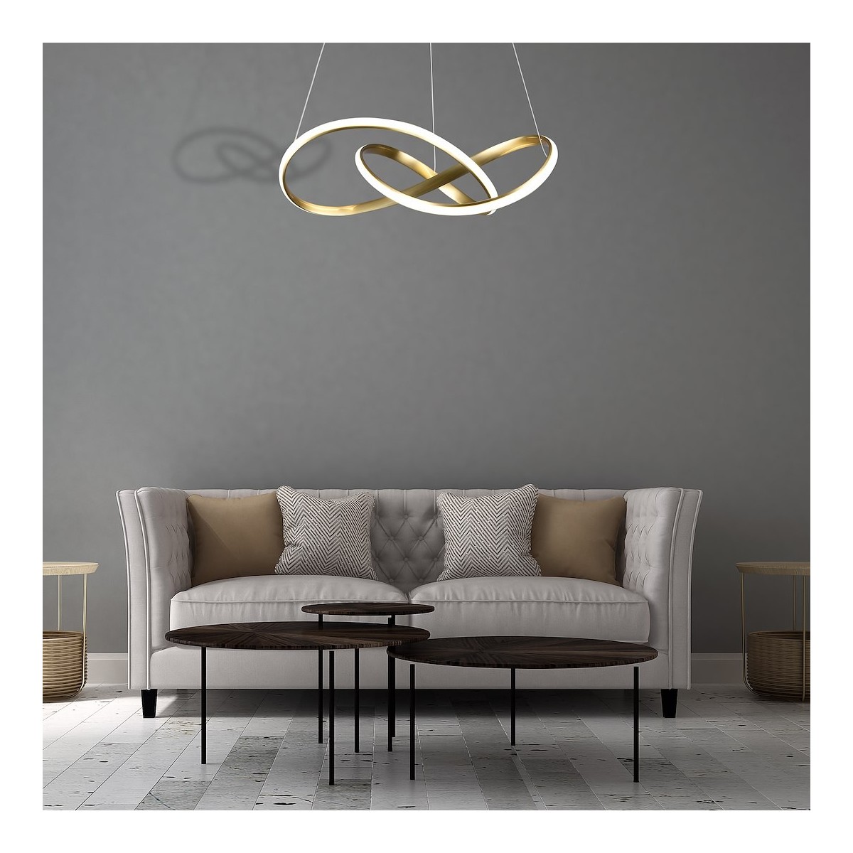 MiLagro CAPPIO GOLD 36W LED wyjątkowy element aranżacji