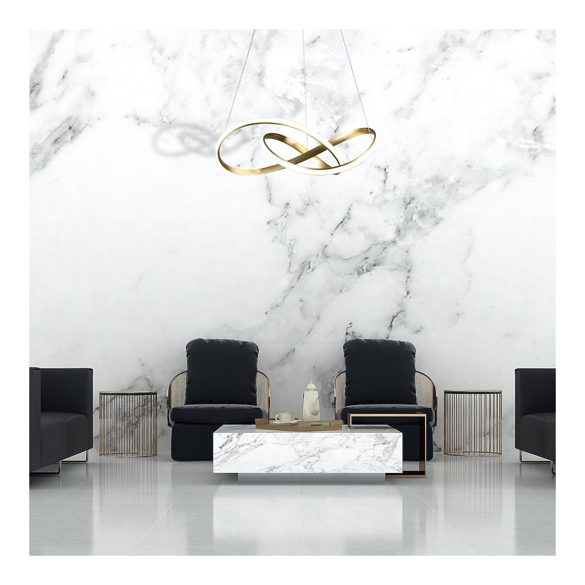 MiLagro CAPPIO GOLD 36W LED wyjątkowy element aranżacji