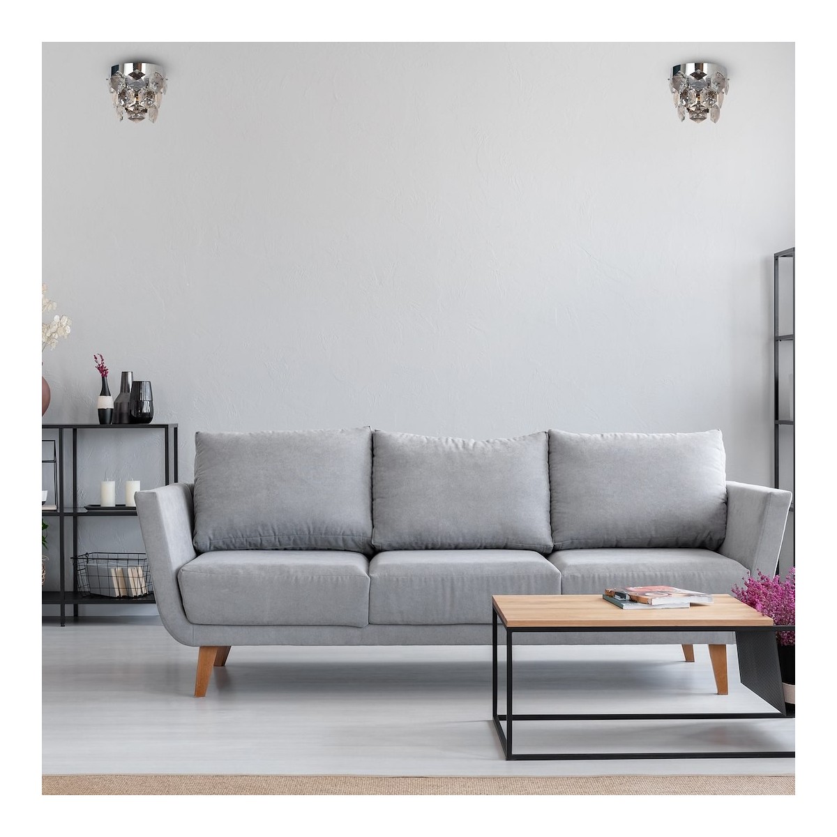 MiLagro GRACE CHROME 2xE14 unikalne oświetlenie