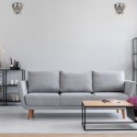 MiLagro GRACE CHROME 2xE14 unikalne oświetlenie