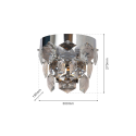 MiLagro GRACE CHROME 2xE14 unikalne oświetlenie