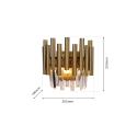 MiLagro MADISON GOLD 2xE14 stylowe oświetlenie