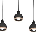 MiLagro Lampa wisząca OVAL BLACK 3xE27 MLP7046