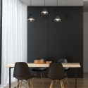 MiLagro OVAL BLACK 3xE27 designerskie oświetlenie