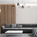 MiLagro Lampa wisząca OVAL BLACK 3xE27 MLP7046
