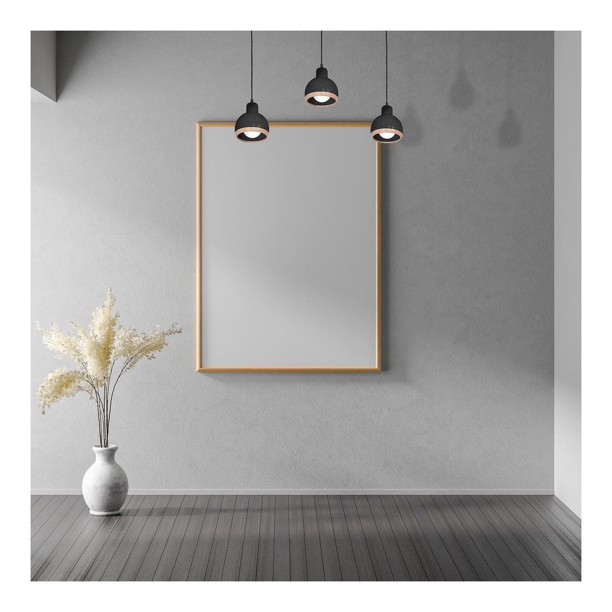 MiLagro Lampa wisząca OVAL BLACK 3xE27 MLP7046