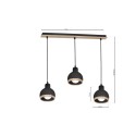 MiLagro OVAL BLACK 3xE27 designerskie oświetlenie