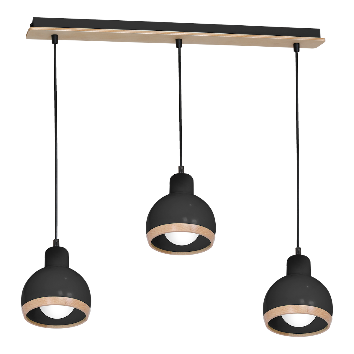 MiLagro OVAL BLACK 3xE27 designerskie oświetlenie