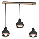 MiLagro Lampa wisząca OVAL BLACK 3xE27 MLP7046