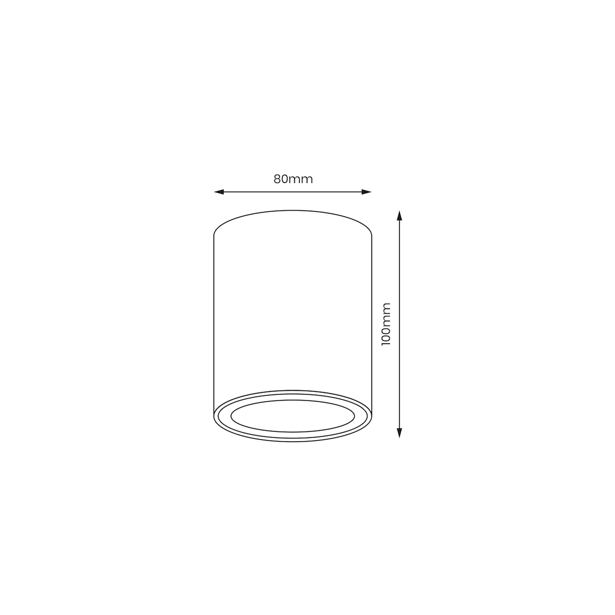 MiLagro Spot Bima Round Czarny 1xGU10 ML7011