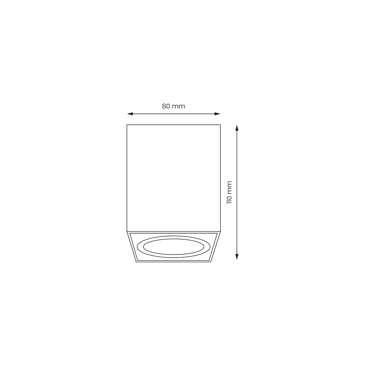 MiLagro Spot Bima Square Biały 1xGU10 ML7012