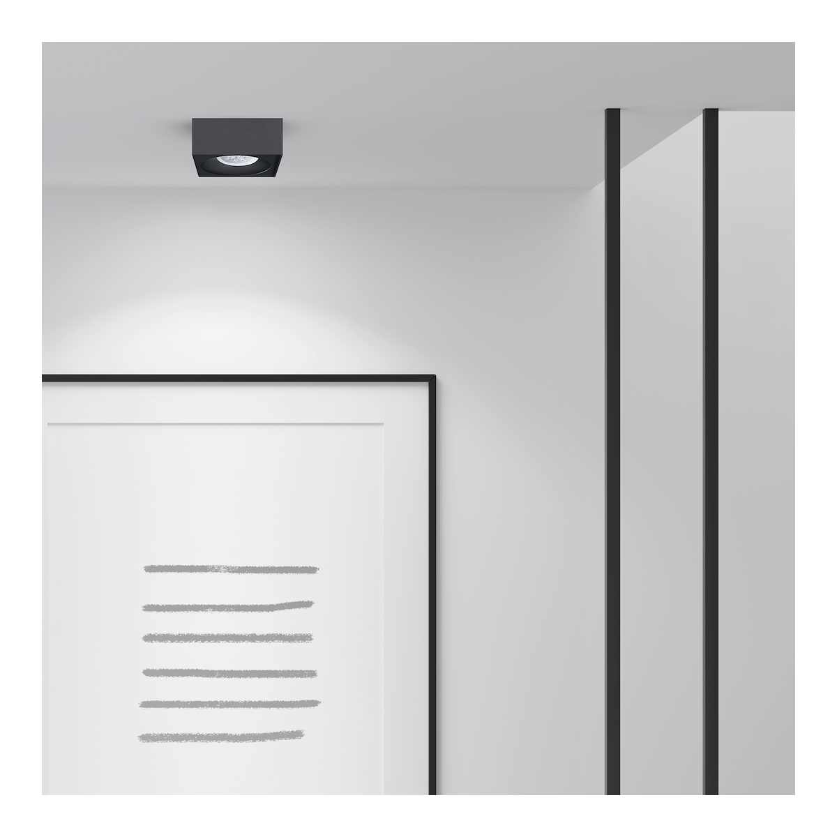 MiLagro BALI SQUARE Black ML0084 nowoczesne lampy do wnętrz
