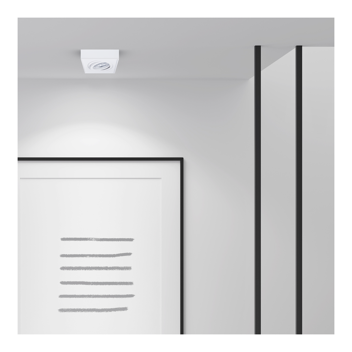 MiLagro NUSA SQUARE White ML0039 nastrojowe światło