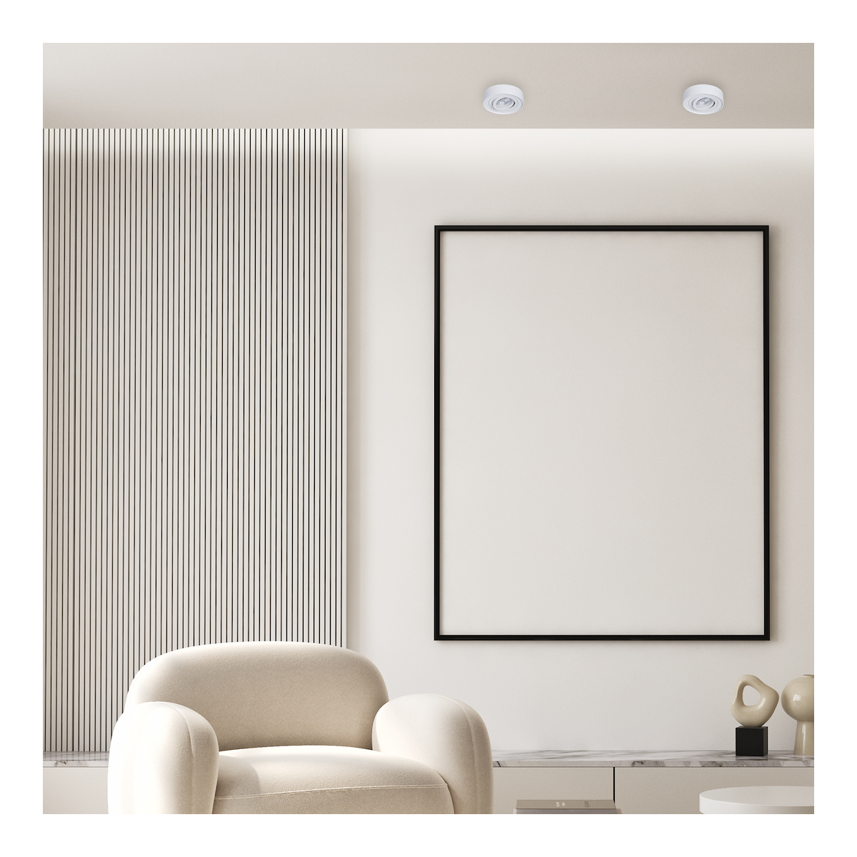 MiLagro NUSA ROUND White ML0015 nietuzinkowe oświetlenie