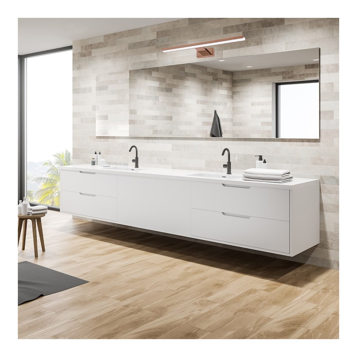 MiLagro Kinkiet SHINE ROSE GOLD 60cm 13,8W LED ML7041