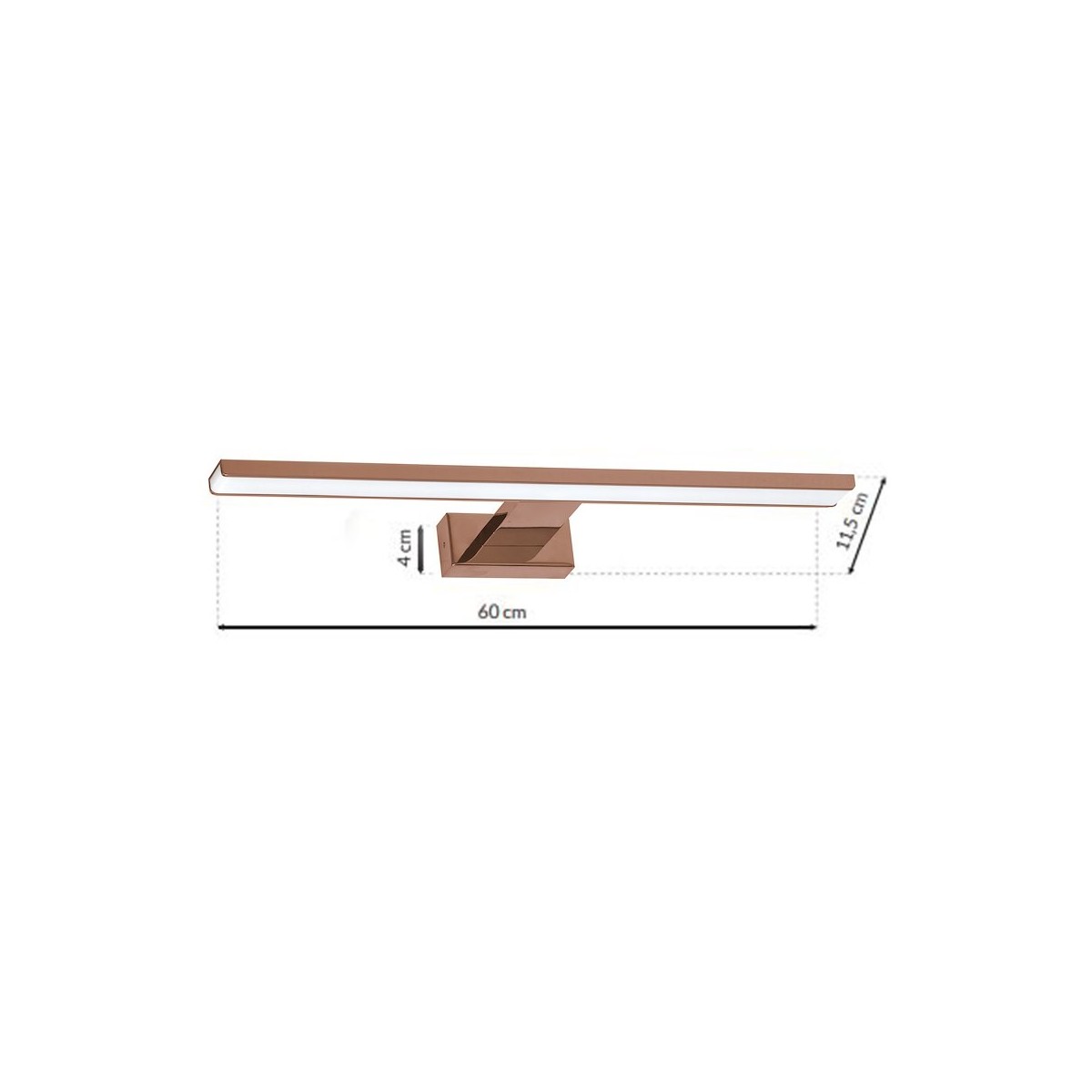 MiLagro SHINE Rose Gold LED ML7041 eleganckie oświetlenie