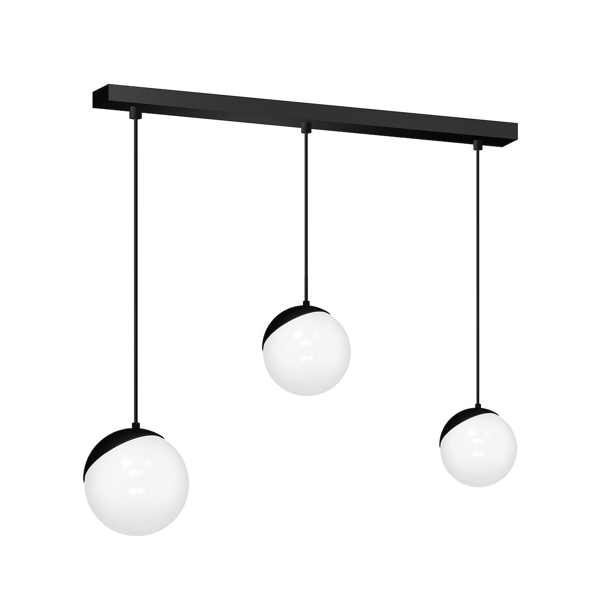 MiLagro SFERA BLACK 3xE14 designerskie lampy LED
