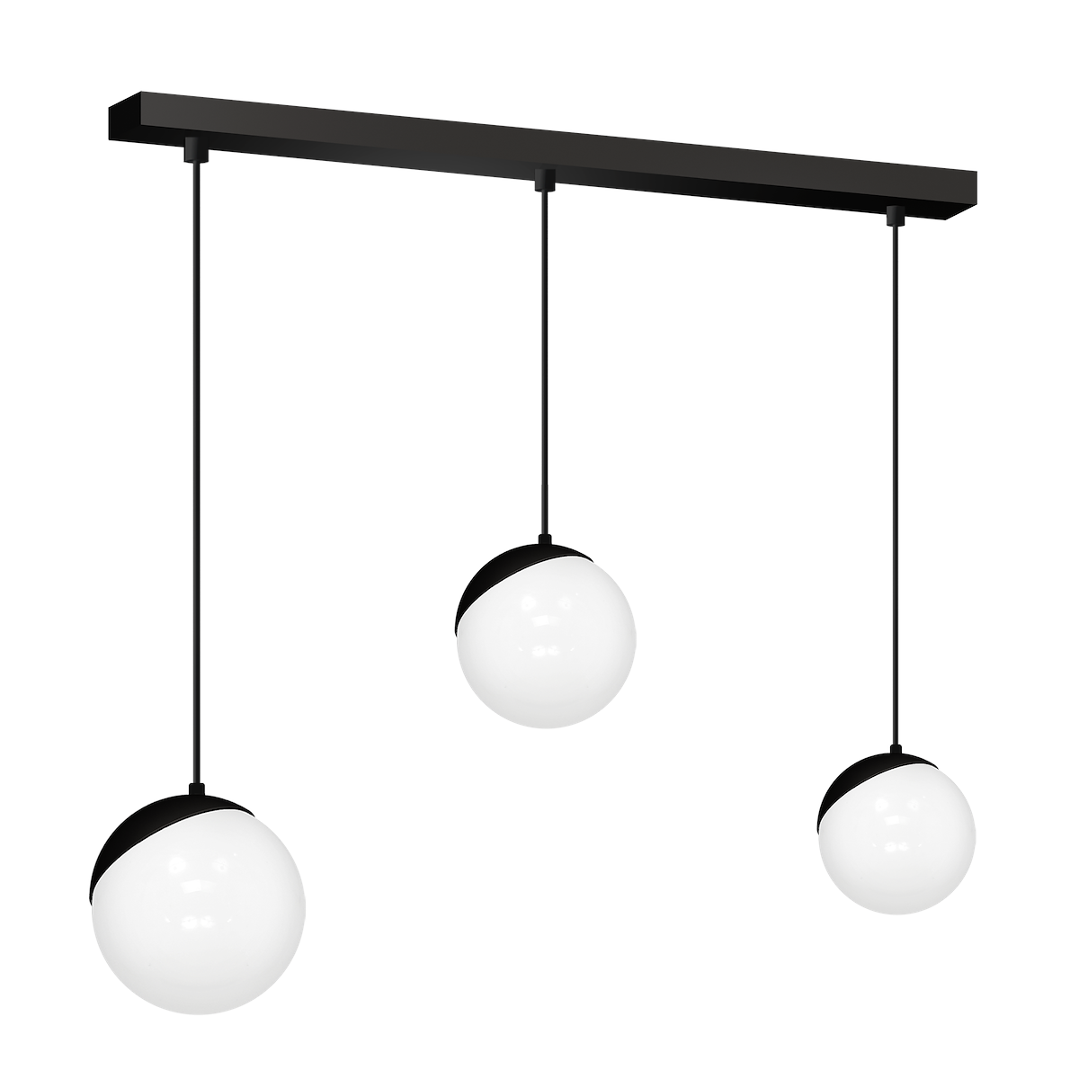 MiLagro SFERA BLACK 3xE14 designerskie lampy LED