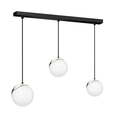 MiLagro SFERA BLACK/CHROME 3xE14 stylowe lampy sufitowe