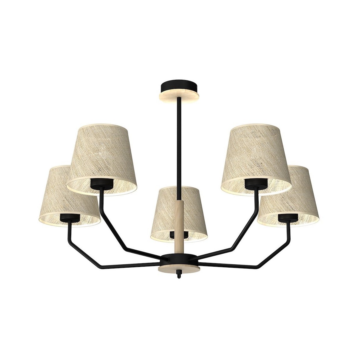 MiLagro Lampa wisząca ETNA Black 5xE27 MLP7277